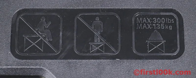 WORX Sidekick warning