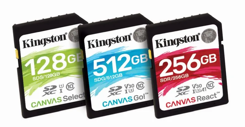 Kingston Canvas SD Cards