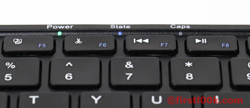 Plugable Bluetooth Keyboard Light Indicators