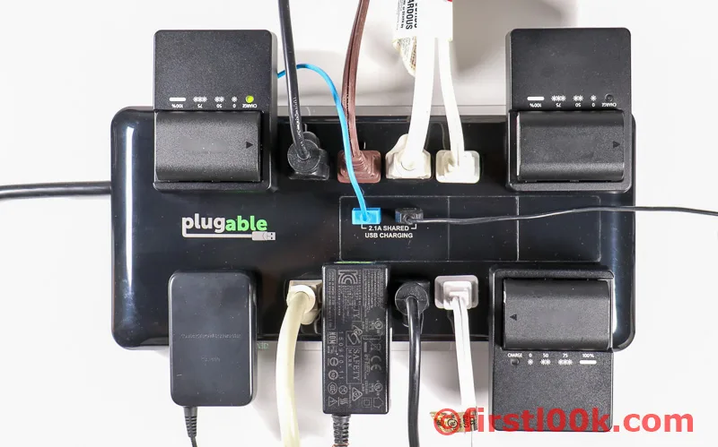 Plugable Surge Protector Spaced Outlets
