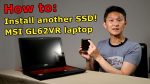 How to install an SSD in an MSI GL62VR