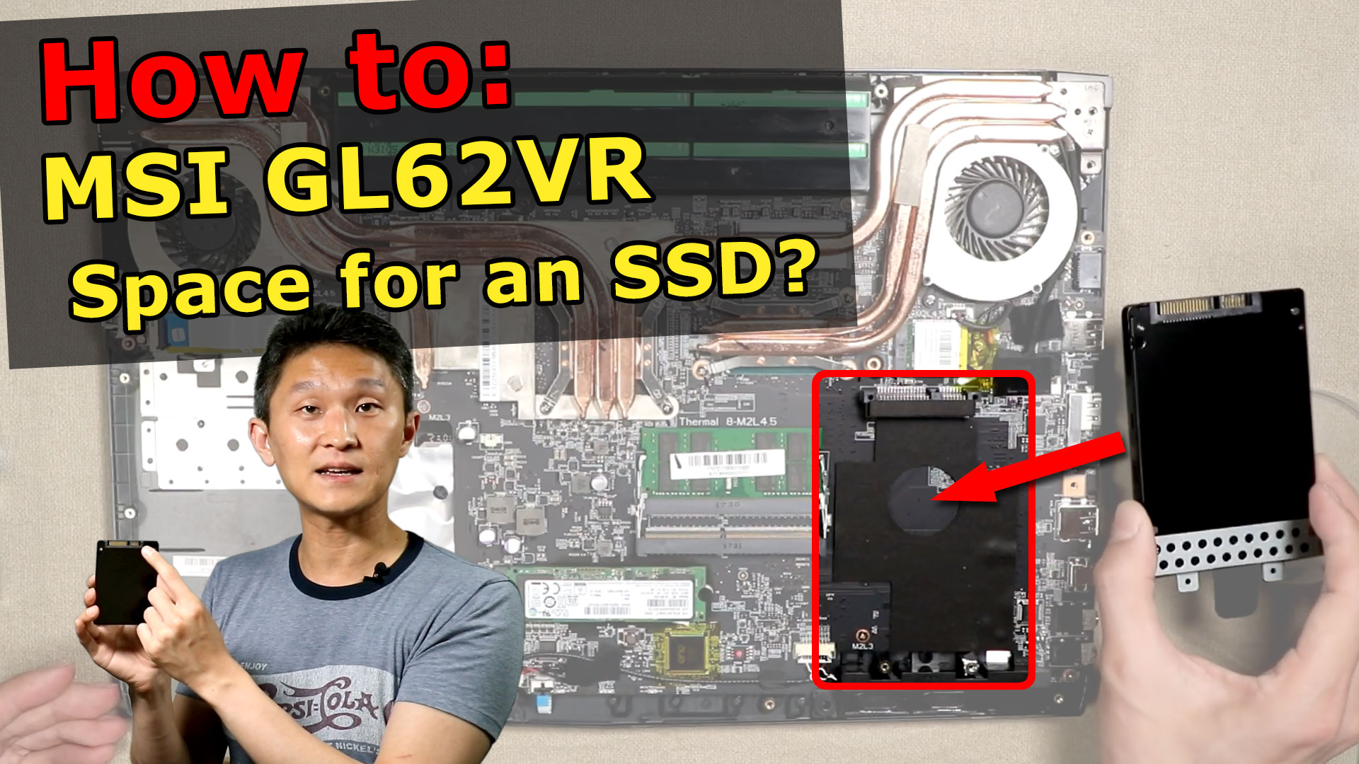 MSI GL62VR SSD Install