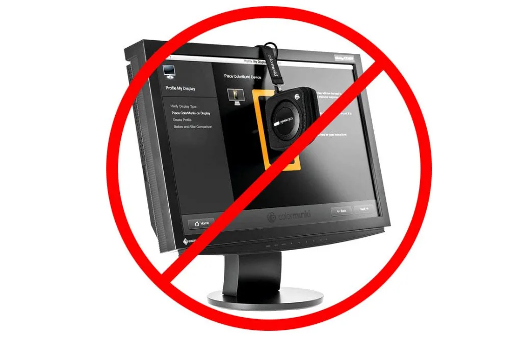 No monitor calibration