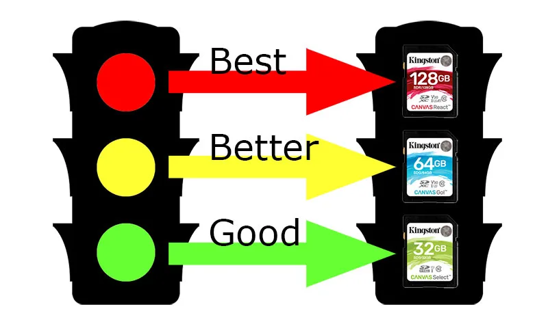 Traffic Light vs Canvas SD cards