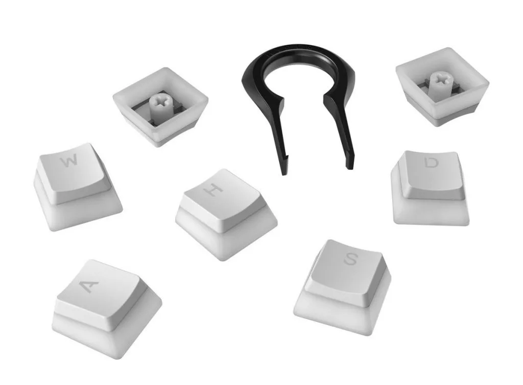 HyperX Doubleshot PBT Keycaps in White