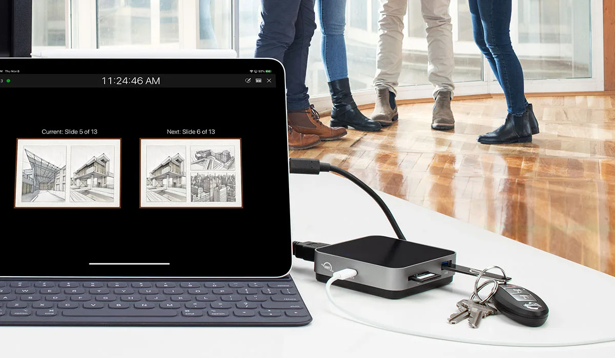 OWC USB-C Travel Dock (size)