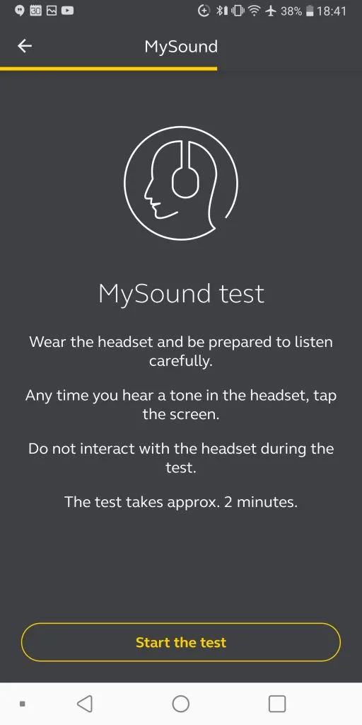 Sound+ MySound test