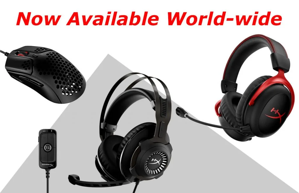HyperX mouse and headsets avail worldwide