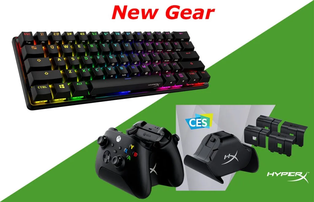 HyperX 60 keyboard and Xbox charger