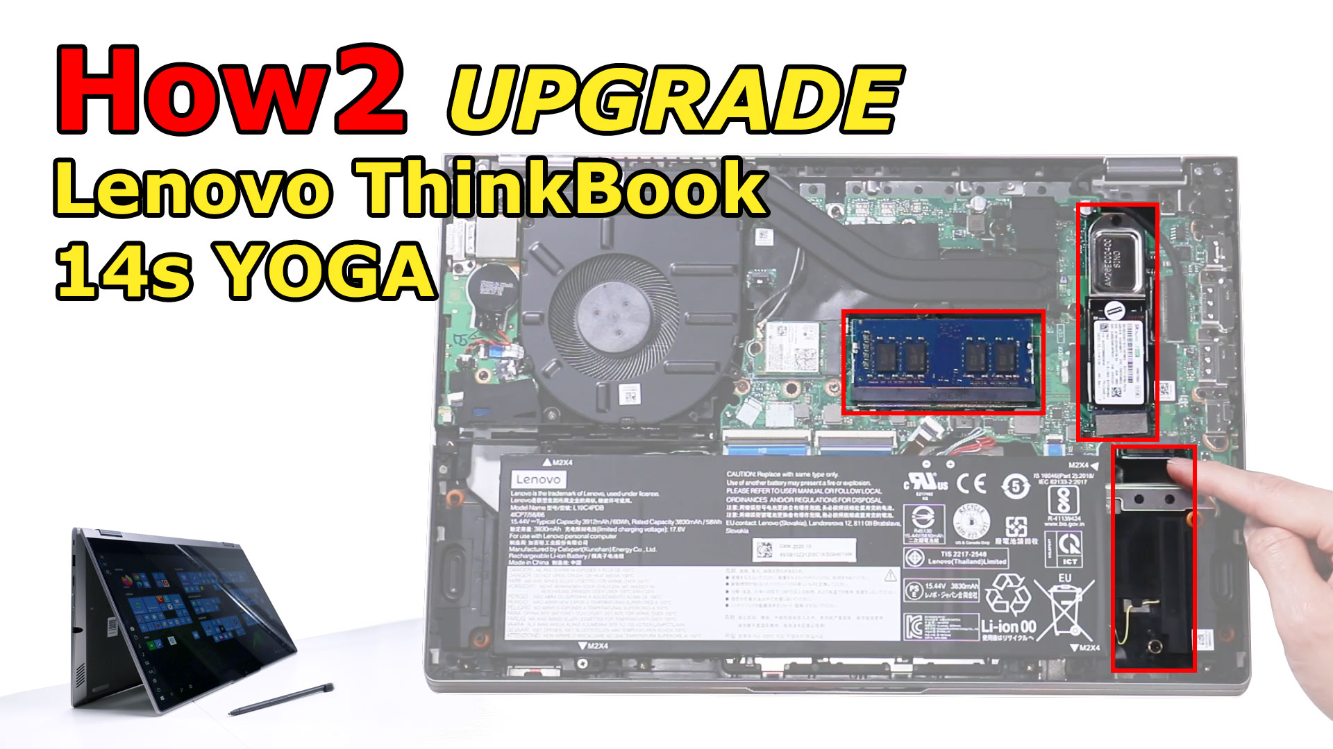 How2: Inside the Lenovo ThinkBook 14s Yoga (Upgrade SSD/RAM)