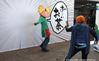 Manga panel in action